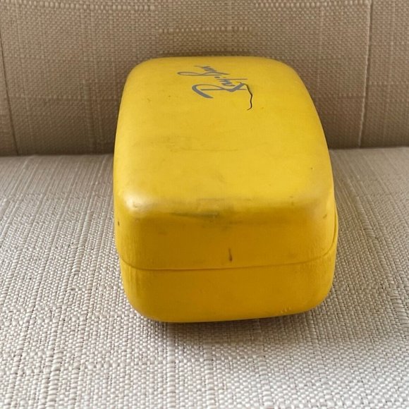 ray-ban Glasses Case Yellow Hard Case Authentic Ray-Ban - Picture 4 of 12